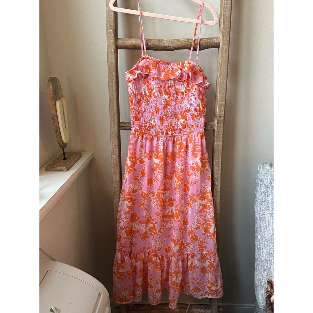 SIENNA SKY PINK KNEE-LENGTH SUMMER DRESS SIZE XS